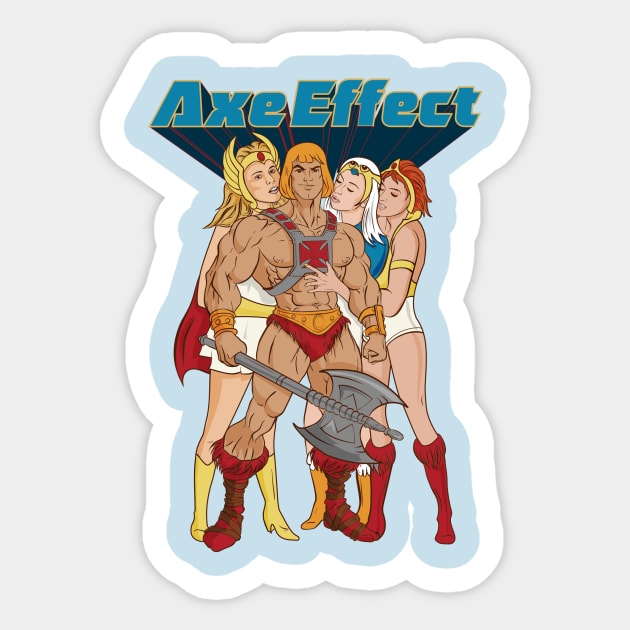 The Axe Effect Sticker by rjartworks